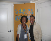 Director with fellow Brooklynite at screening