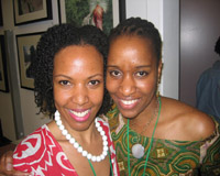 Stefanie with festival coordinator Ekwa Msang-Omari